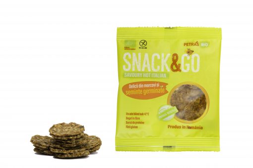 Snack & GO picant cu seminte germinate BIO Petras Bio - 40 g imagine produs 2021 Petras Bio